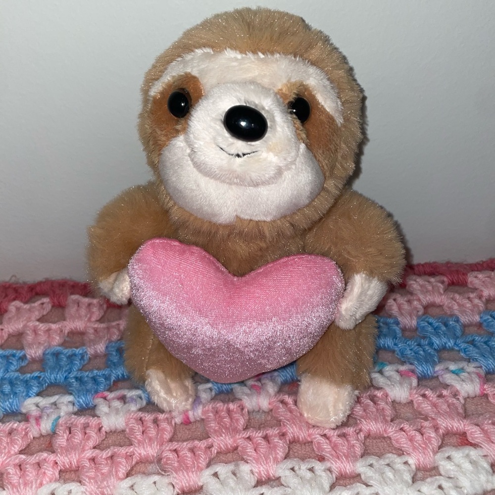 *3/$18* Cuddly Valentines Sloth Plushie